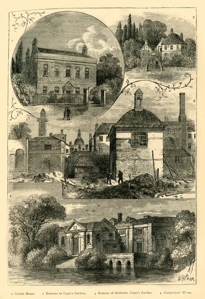 Gamla vyer i Lambeth, c1878. av Unbekannt