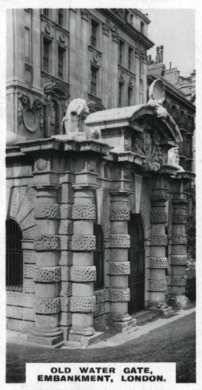 Old Water Gate, Embankment, London, c1920-talet av Unbekannt