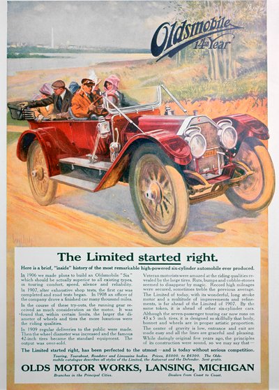 Oldsmobile bilannons, 1911 av Unbekannt