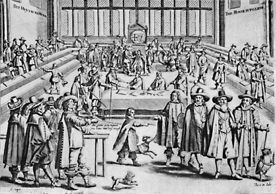 Oliver Cromwell upplöser det långa parlamentet, 1653, 1903 av Unbekannt