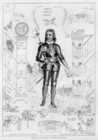 Oliver Cromwell som Kristus, c1650-talet av Unbekannt