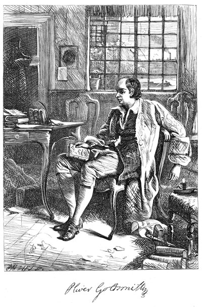 Oliver Goldsmith, 1700-talsdramatiker, c1860-talet av Unbekannt