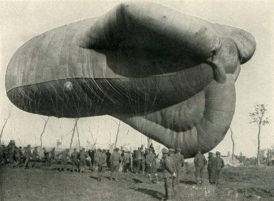 En av våra observationsballonger, 1919. av Unbekannt
