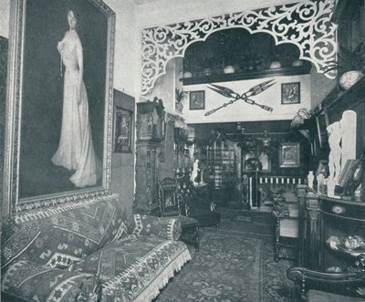 Ett av mottagningsrummen på Sandow Institute, c1898 av Unbekannt