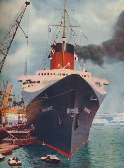 Ett av världens stora fartyg. Det franska linjefartyget Normandie, 1937 av Unbekannt