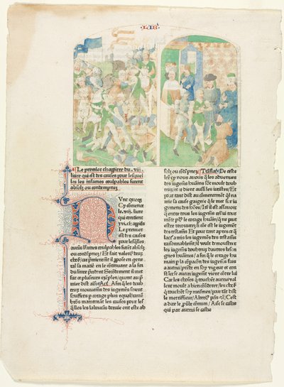 Öppningssidor från Valerius Maximuss 1476 av Unbekannt
