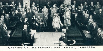 Invigning av det federala parlamentet, Canberra, 1927 1937 av Unbekannt