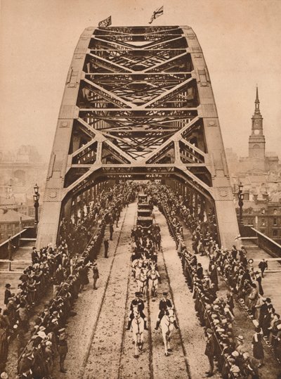 Invigning av den nya Tyne Bridge av King George V, Newcastle-upon-Tyne, 10 oktober 1928 1935 av Unbekannt