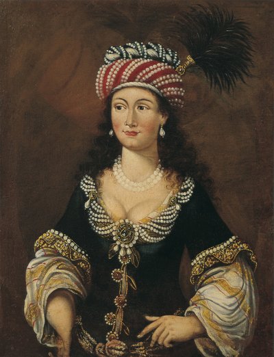 Orientalisk kvinna, ca 1681-1682 av Unbekannt
