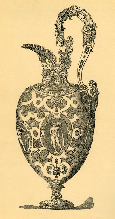 Originaldesign för en vas eller ewer, 1881. av Unbekannt