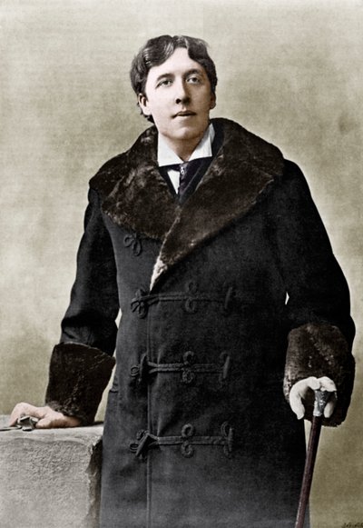 Oscar WiIde, irländsk författare, kvickhet och dramatiker, c1890 av Unbekannt