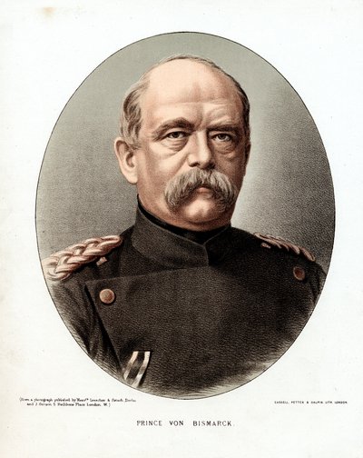 Otto von Bismarck, tysk statsman, c1880 av Unbekannt