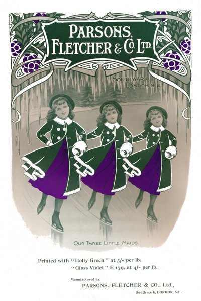 Annonsen Våra tre små pigor - Parsons, Fletcher & Co. Ltd, 1909. av Unbekannt