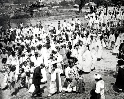 Utomhussamling, Korea, 1900 av Unbekannt