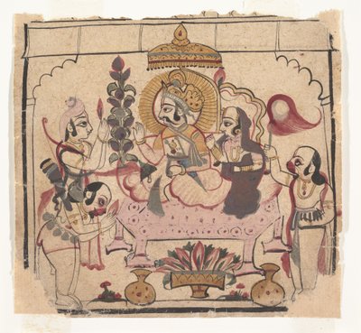 Sida från en dispersed Ramayana: Story of Rama, ca. mitten av 1700-talet. av Unbekannt