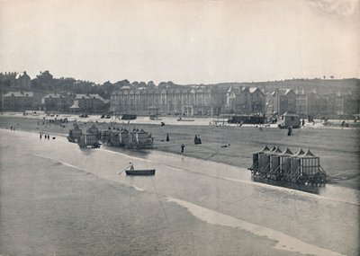 Paignton - The Sands, från piren, 1895 av Unbekannt