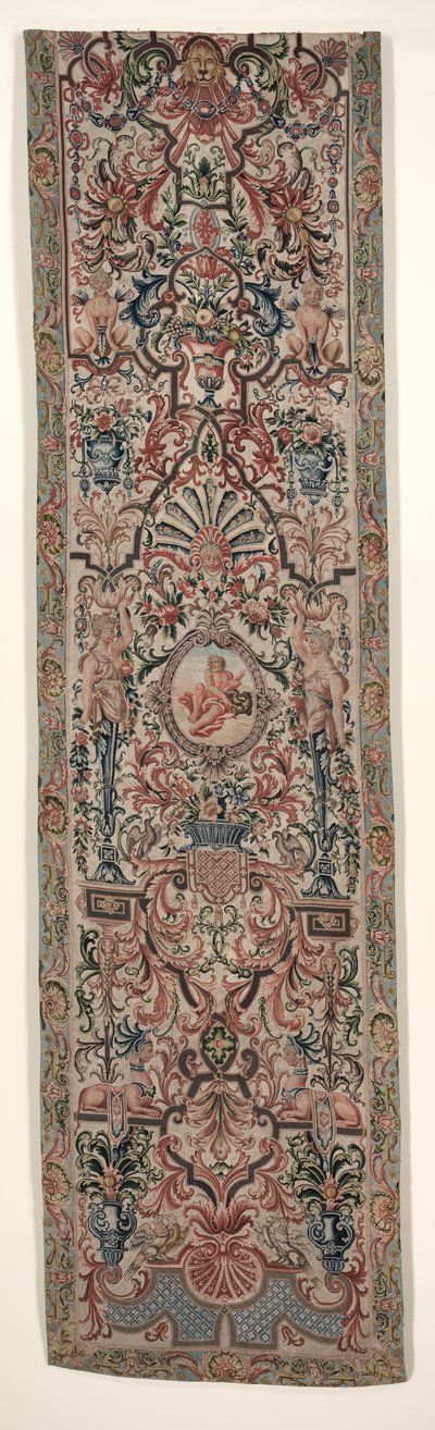 Ett par handarbetade sänghängningar, ca. 1690. av Unbekannt