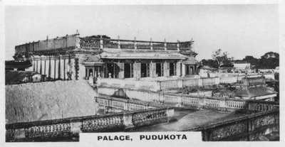 Palace, Pudukottai, Tamil Nadu, Indien, c1925 av Unbekannt
