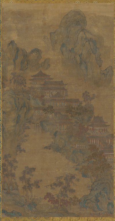 Palats i bergen, Mingdynastin, 1500-1600-talet. av Unbekannt