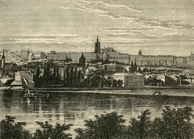 Palace of the Bohemian Kings and Cathedral of Hradschin, Prag, 1890. av Unbekannt