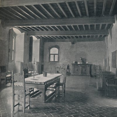 Palazzo Davanzati, huvudrummet på tredje våningen, 1928 av Unbekannt