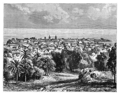 Panama City från Mount Ancon, c1890 av Unbekannt