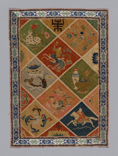 Panelklänningstyg, Kina, Qingdynastin 1644-1911, 18751900. av Unbekannt
