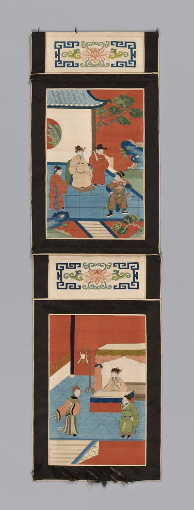 Panel For a Screen, Kina, Qingdynastin 1644-1911, 18751900. av Unbekannt
