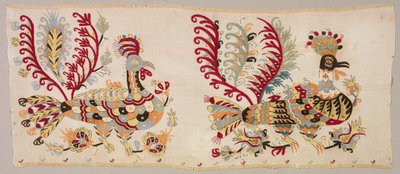 Panel, troligen från en kjol, 1800-tal. av Unbekannt