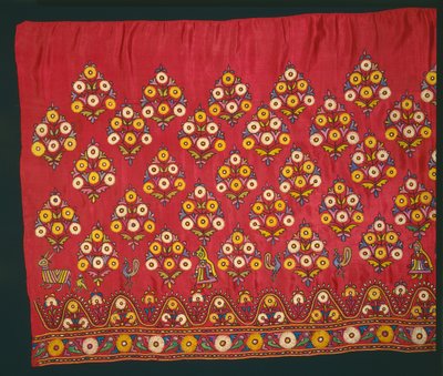 Panel för en kjol Ghagra, sent 1800-tal eller tidigt 1900-tal. av Unbekannt