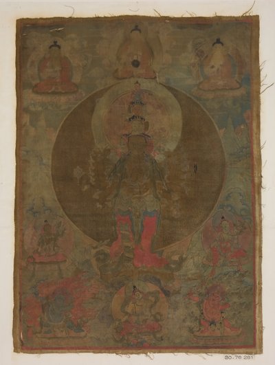 Panel från Painting of a Thousand-Armed Guanyin, datum okänt. av Unbekannt
