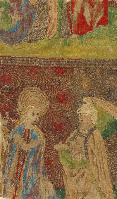 Panel med Jungfrun och Gabriel Annunciate, tyska, 1400-talet. av Unbekannt