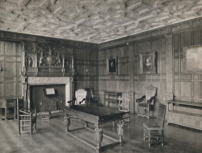 Panelrum från det gamla palatset, Bromley-By-Bow, 1927 av Unbekannt