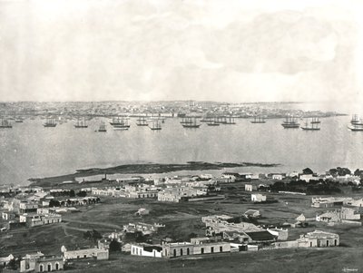Panorama från kullen, Montevideo, Uruguay, 1895. av Unbekannt