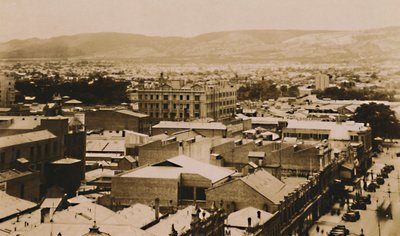 Panorama över Adelaide och kullarna, södra Australien, sent 1800-tidigt 1900-tal av Unbekannt