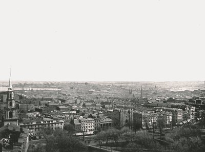 Panorama över staden Boston, USA, 1895. av Unbekannt