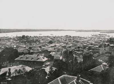 Panoramautsikt från kullarna, Auckland, Nya Zeeland, 1895. av Unbekannt