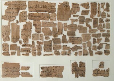 Papyrifragment, koptiska, 700-talet. av Unbekannt