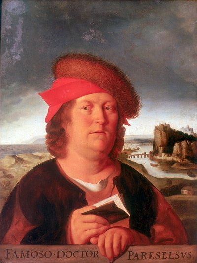 Paracelsus Aracelsus 1493-1541, schweizisk född tysk läkare och alkemist av Unbekannt