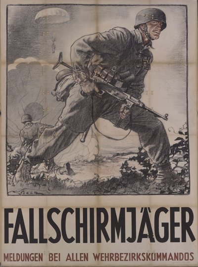 Fallskärmsjägare, 1942. av Unbekannt