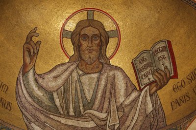 Paris, Frankrike Pantokrator Kristus (i ära) i Saint-Pierre-de-Montrouge-kyrkan, Paris, Frankrike av Unbekannt