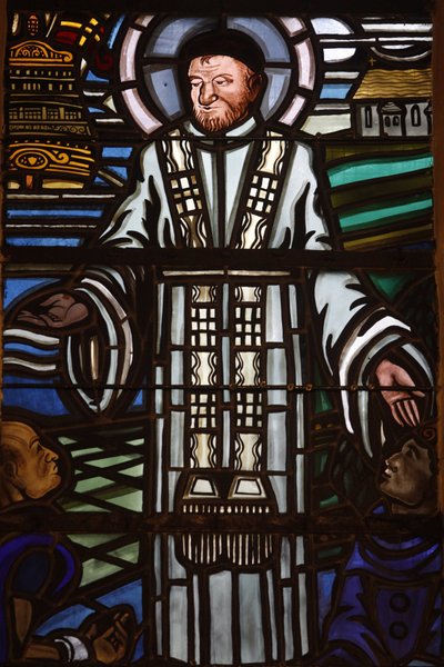 Paris, Frankrike Saint Laurent kyrka målat glas: Saint Vincent de Paul, Paris, Frankrike av Unbekannt
