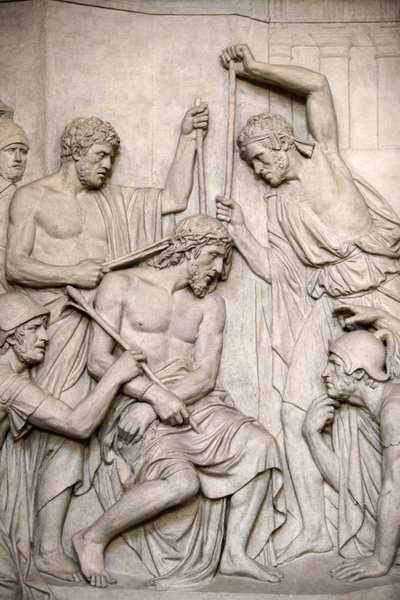 Paris, Frankrike Skulptur i Saint Roch-kyrkan: Jesus torterades, Paris, Frankrike av Unbekannt
