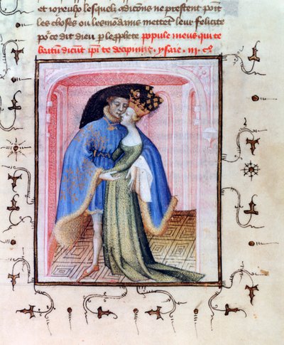 Paris och Helen, c1406 av Unbekannt