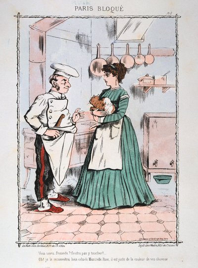 Paris belägrade, 1870-1871. av Unbekannt