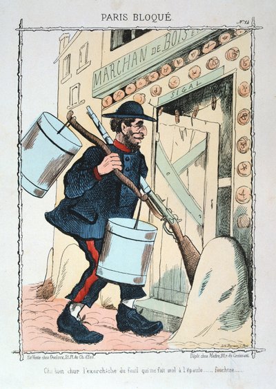 Paris belägrade, 1870-1871. av Unbekannt