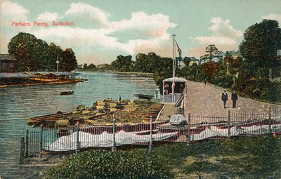 Parkers Ferry, Surbiton, c1907 av Unbekannt