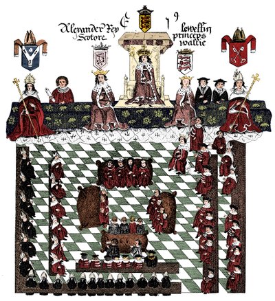 Edward I:s parlament, 1200-talet, c1905 av Unbekannt