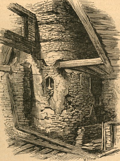 En del av Old London Wall nära Falcon Square, 1870, 1897. av Unbekannt
