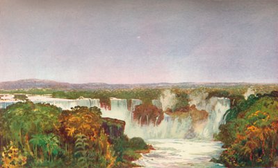 Delvis utsikt över fallen i Iguassu, 1914. av Unbekannt